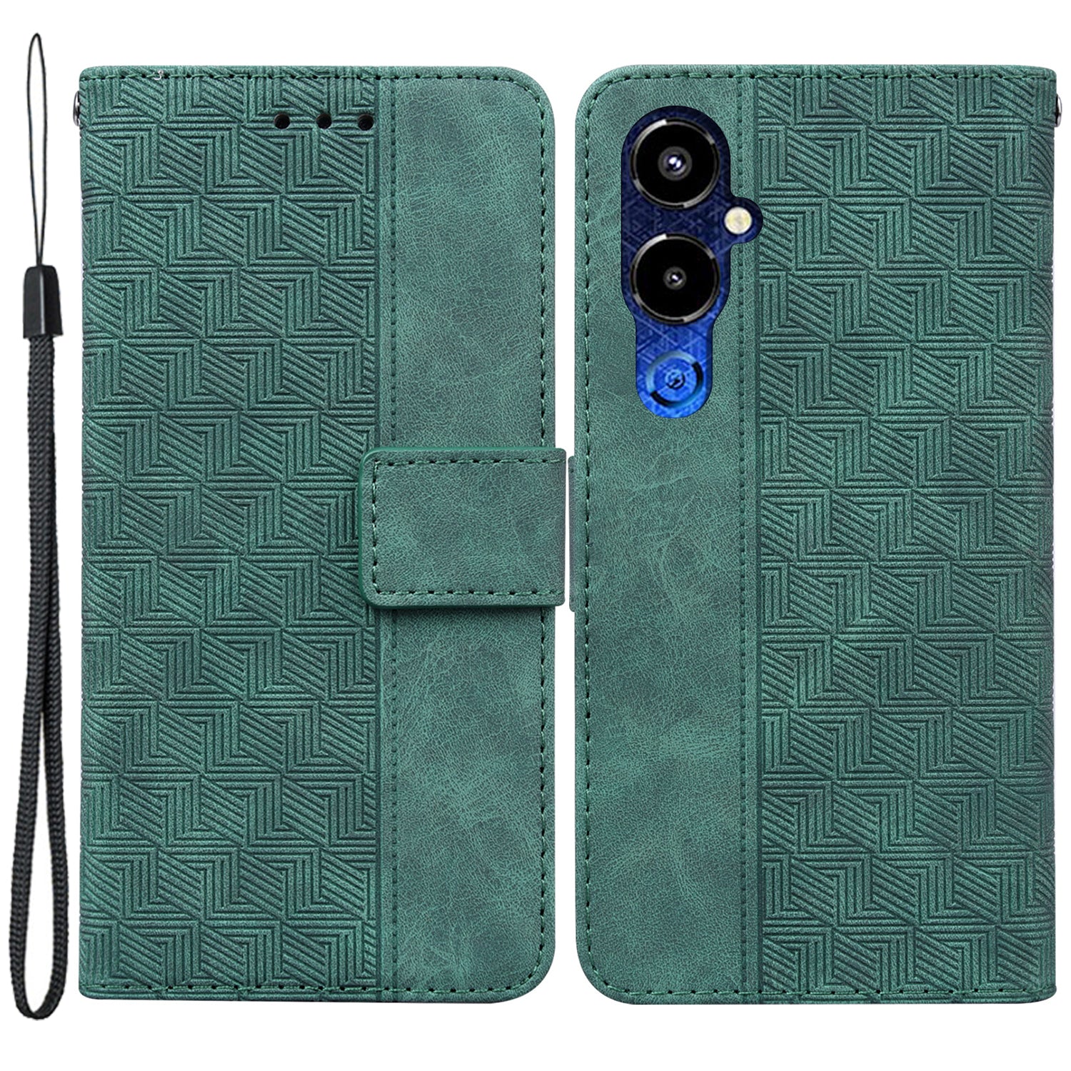For Tecno Pova 4 Pro 4G Magnetic Closure Phone Case PU Leather Hand Strap Imprinted Geometry Pattern Stand Wallet Shockproof Flip Phone Shell For Tecno Pova 4 Pro 4G Magnetic Closure Phone Case PU Leather Hand Strap Imprinted Geometry Pattern Stand Wallet Shockproof Flip Phone Shell